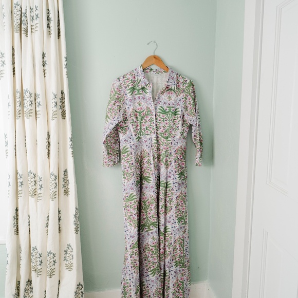 Julia Amory The Shirt Dress Mughal Jardin size Small / S - Picture 5 of 9